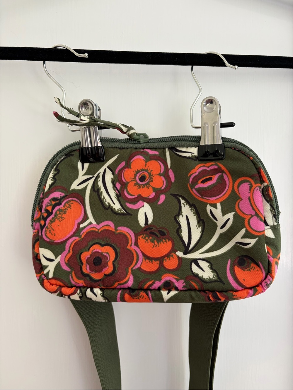 Very Bradley Women’s Crossbody Hip Pack in Retro Green Floral (OS)